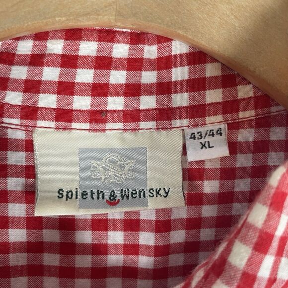 Spieth & Wensky Button Up Shirt Men’s XL Long Sleeve Plaid Preppy Designer Work - Picture 2 of 8